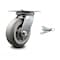 Service Caster 6 Inch Heavy Duty Thermoplastic Caster with Roller Bearing and Swivel Lock SCC SCC-35S620-TPRRF-BSL - alternate 1